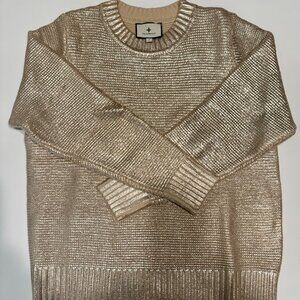 Tuckernuck Gold Metallic Vienna Sweater